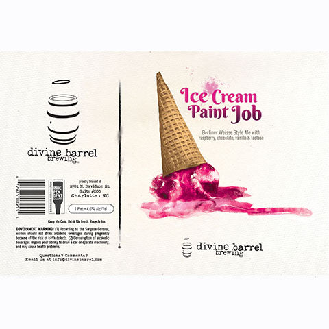 Divine Barrel Ice Cream Paint Job Berliner Weisse Style Ale