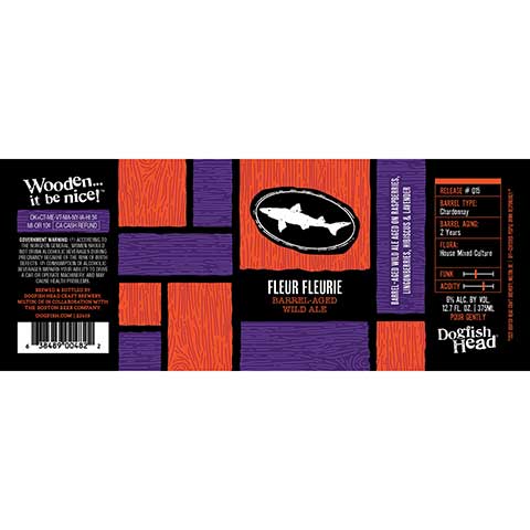 Dogfish Head Fleur Fleurie Barrel-Aged Wild Ale