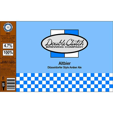 Double Clutch Altbier Amber Ale