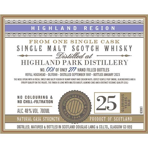 Douglas Laing's Highland Park Single Malt Scotch Whisky