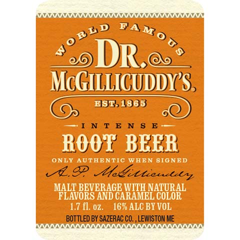Dr. McGillicuddy's Intense Root Beer – CraftShack - Buy craft beer