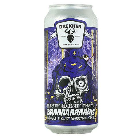 Drekker Blueberry Blackberry Pineapple Braaaaaaaains Double Fruit Smoothie Sour