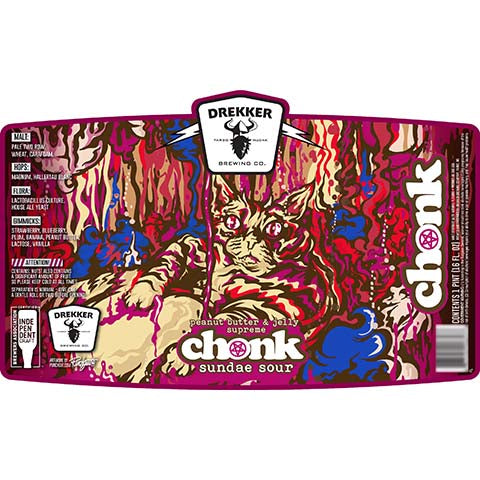 Drekker Peanut Butter & Jelly Supreme Chonk Sundae Sour