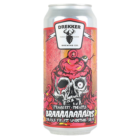 Drekker Strawberry Pineapple Braaaaaaaains Double Fruit Smoothie Sour