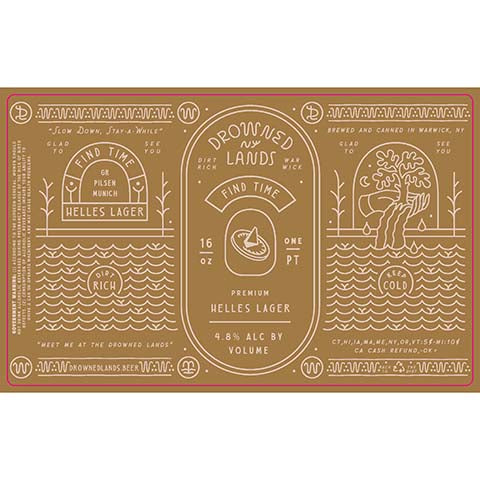 Drowned Lands Find Time Helles Lager
