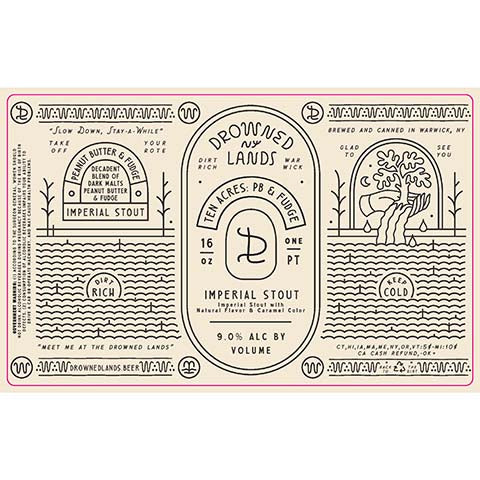 Drowned Lands Ten Acres: PB & Fudge Imperial Stout