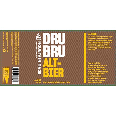 Dru Bru Altbier German Copper Ale