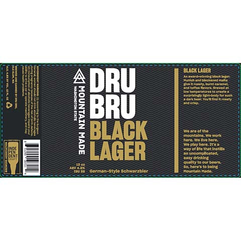 Dru Bru Black Lager German Schwarzbier