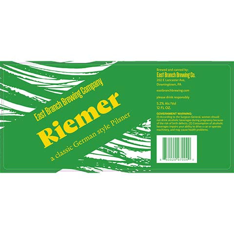 East Branch Riemer Pilsner