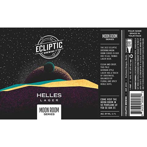 Ecliptic Moon Room Helles Lager