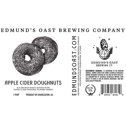 Edmund's Oast Apple Cider Doughnuts Ale