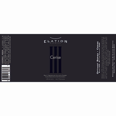 Elation Cerise Brett Farmhouse Ale