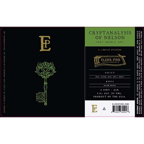 Elder Pine Cryptanalysis Of Nelson Hazy DIPA