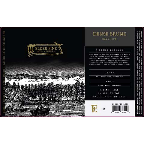 Elder Pine Dense Brume Hazy IPA