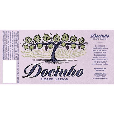 Elysian Docinho Grape Saison