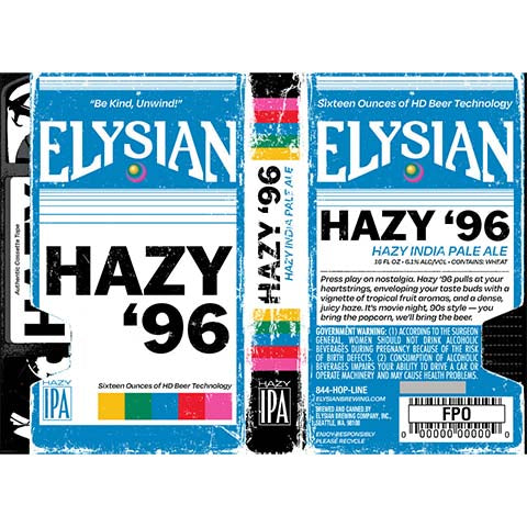 Elysian Hazy '96 Hazy IPA