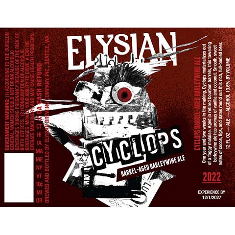 Elysian Old Cycclops Barrel-Aged Barleywine Ale