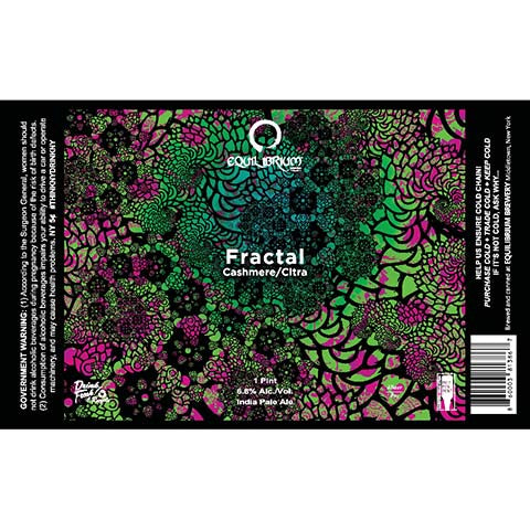 Equilibrium Fractal Cashmere/Citra IPA