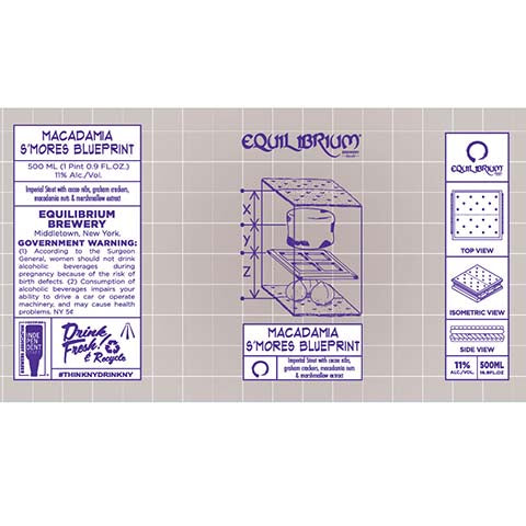 Equilibrium Macadamia S'mores Blueprint Imperial Stout