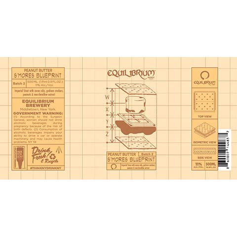 Equilibrium Peanut Butter S'mores Blueprint Imperial Stout