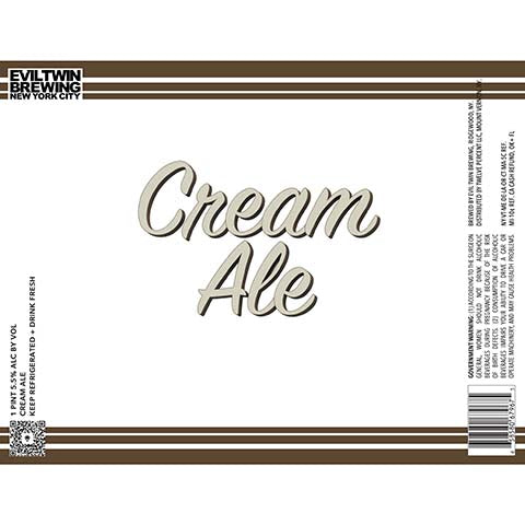Evil Twin Cream Ale