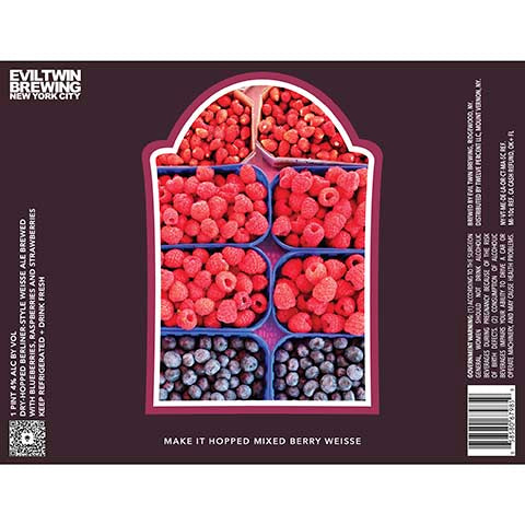 Evil Twin Make It Hopped Mixed Berry Weisse