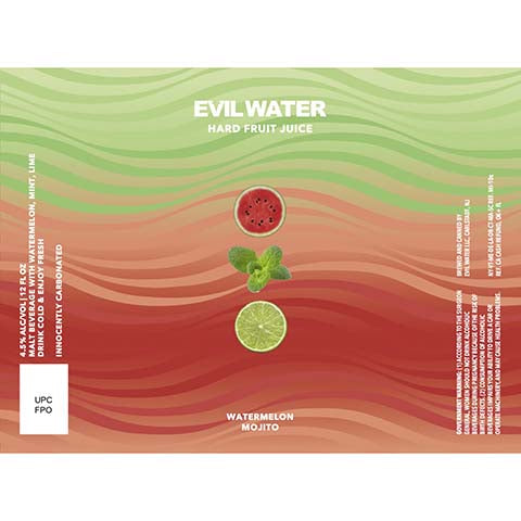 Evil Water Hard Fruit Juice (Watermelon Mojito)