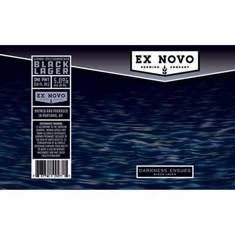 Ex Novo Darkness Ensues Black Lager