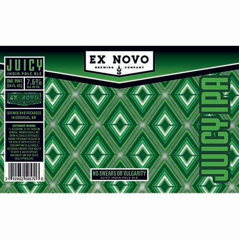 Ex Novo No Swears Or Vulgarity IPA