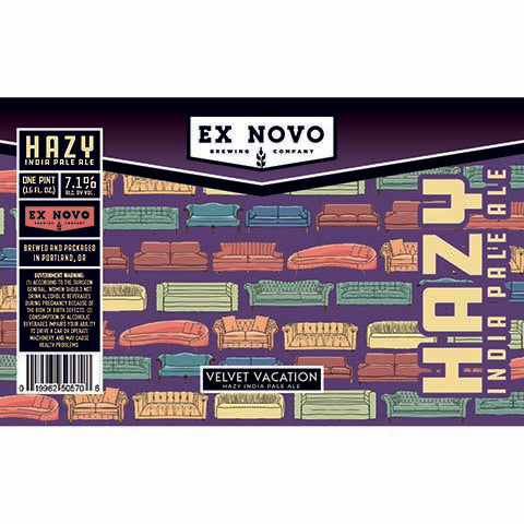 Ex Novo Velvet Vacation Hazy IPA