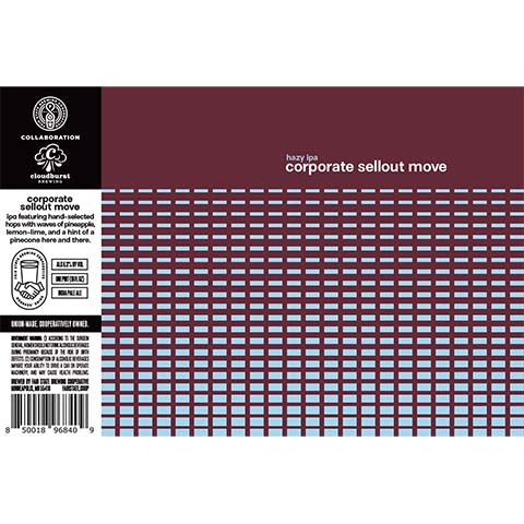 Fair State Corporate Sellout Move Hazy IPA