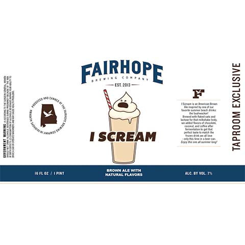Fairhope I Scream Brown Ale