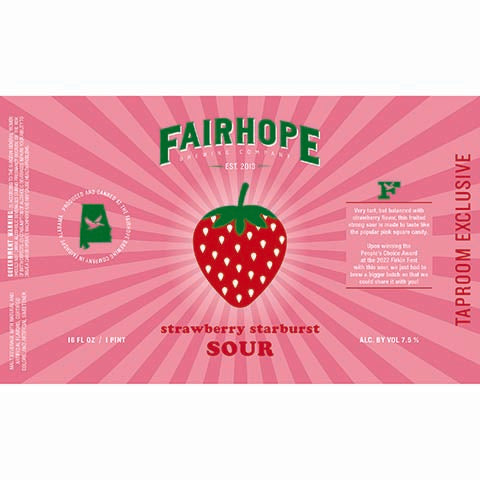 Fairhope Strawberry Starburst Sour