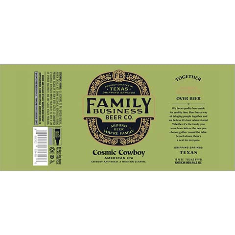 Family Business Cosmic Cowboy IPA