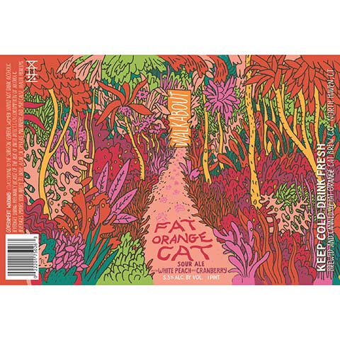 Fat Orange Cat Walkabout Sour (White Peach & Cranberry)