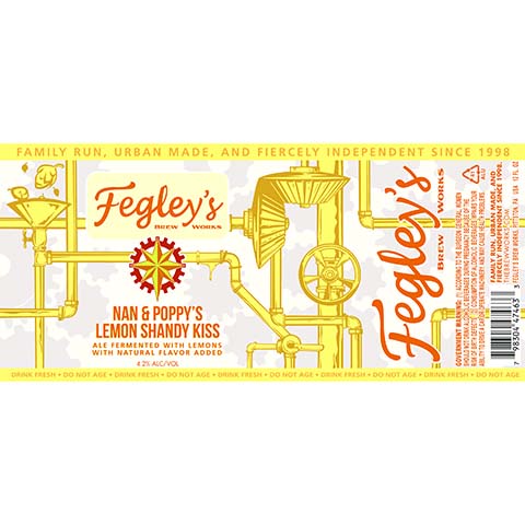 Fegley's Nan & Poppy's Lemon Shandy Kiss Ale