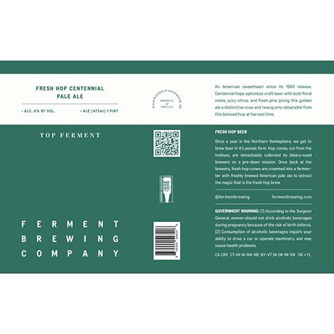 Ferment Fresh Hop Centennial Pale Ale