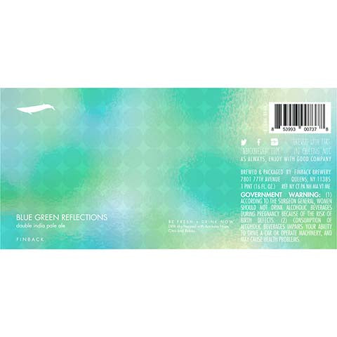 Finback Blue Green Reflections DIPA