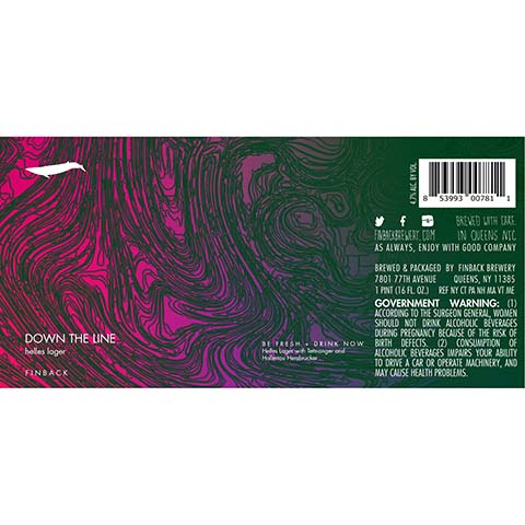 Finback Down The Line Lager