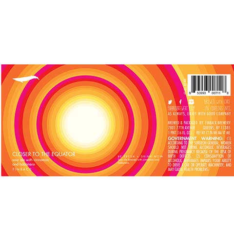 Finback Close To The Equator Sour Ale