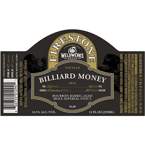 Firestone Billiard Money Imperial Stout