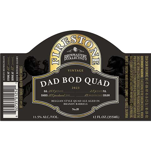 Firestone Walker Dad Bod Quad Ale (2023)