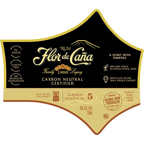 Flor de Cana Clasico Reserva No. 5 Rum