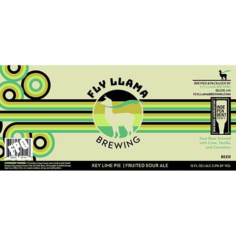 Fly Llama Key Lime Pie Sour Ale