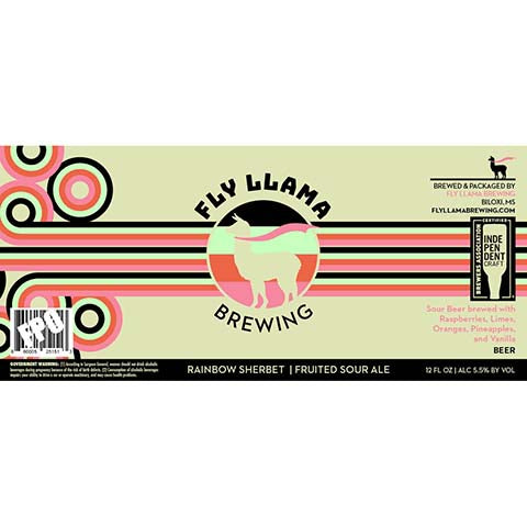 Fly Llama Rainbow Sherbet Sour Ale