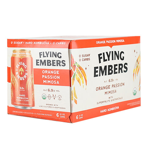 Flying Embers 'Orange Passion Mimosa' Hard Kombucha