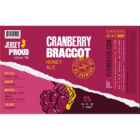 Flying Fish Cranberry Braggot Honey Ale