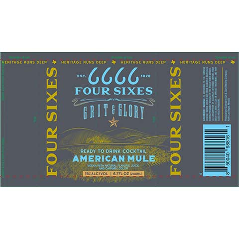 Four Sixes Grit & Glory American Mule
