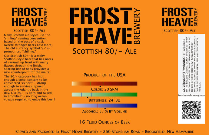 Frost Heave Scottish 80 / - Ale