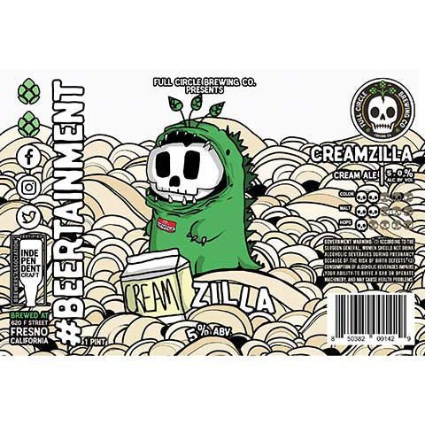 Full Circle Creamzilla Cream Ale